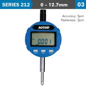 DIGITAL INDICATOR FLAT AND LUG BACK 12.7MM/0.5′