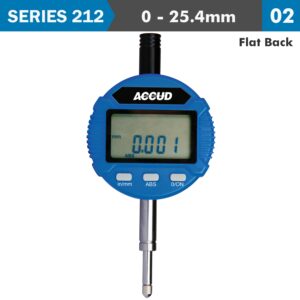 DIGITAL INDICATOR FLAT BACK 25.4MM/1′