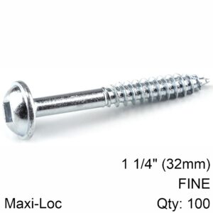KREG ZINC POCKET HOLE SCREWS 32MM 1.25′ #7 FINE THREAD MX LOC 100CT