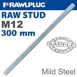 MILD STEEL STUD M12-300MM