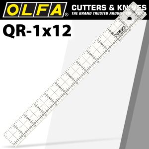 QUILT RULER 1′ X 12′ WITH GRID