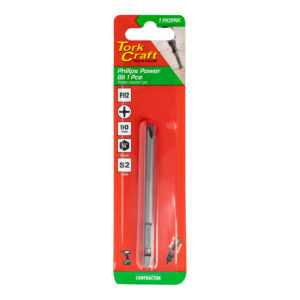 PHIL. PH2 X 90MM POWER BIT 1PC CARDED