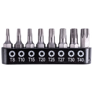 S/DRIVER BIT SET 8PCE TORX T8-T40