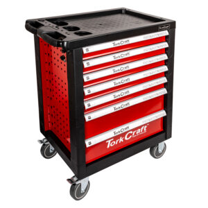 TORK CRAFT 7 DRAWER ROLLER TOOL CABINET ON CASTORS EMPTY