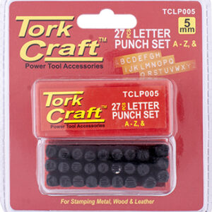 LETTER PUNCH SET 5MM (A-Z) CAPITAL BLACK FINISH