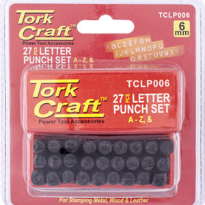 LETTER PUNCH SET 6MM (A-Z) CAPITAL BLACK FINISH