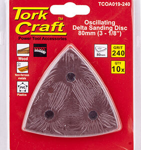 OSCILLATING SANDPAPER A/O 80MM 10PC DELTA SHAPE 240GRIT
