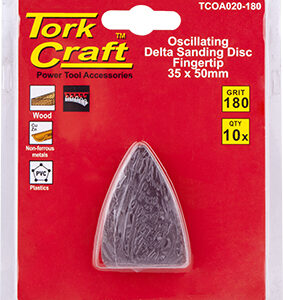 OSCILLATING SANDPAPER A/O 35X50MM 10PC FINGERTIP 180GRIT