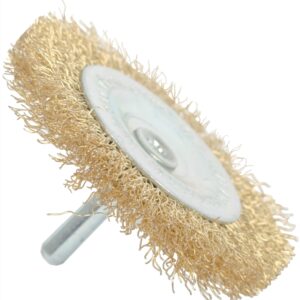 WIRE WHEEL BRUSH 75MM X 6MM SHAFT BLISTER WIRE WHEEL BRUSH 75MM X 6MM SHAFT BLISTER