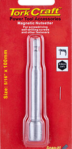 NUTSETTER MAGNETIC 5/16’X 100MM 1/CARD