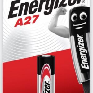 ENERGIZER 12V ALKALINE BATTERY 1 PACK:  A27 (MOQ12)