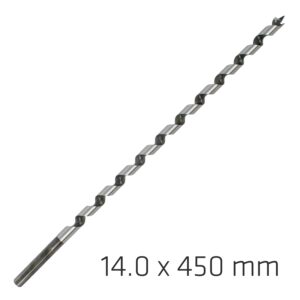WOOD AUGER DRILL BIT 14 X 450MM WOOD AUGER DRILL BIT 14 X 450MM