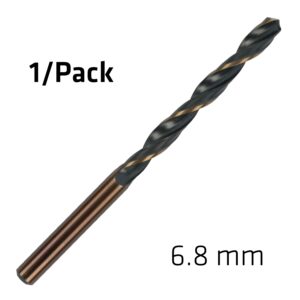 HSS SPRINT MASTER  6.8MM X1 SLEEVED DIN338 ALPEN DRILL BIT