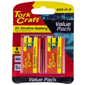 BATTERY 9V ALKALINE X2 PER CARD