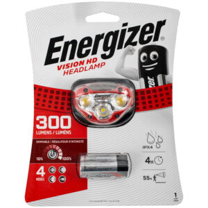 ENERGIZER 300LUM VISION HD HEADLIGHT RED