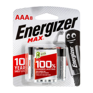 ENERGIZER MAX: AAA – 8 PACK (MOQ 12)