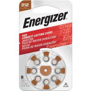 ENERGIZER HEARING AID BATTERY AZ312 BROWN 8 PACK (MOQ 6) ENERGIZER HEARING AID BATTERY AZ312 BROWN 8 PACK (MOQ 6)