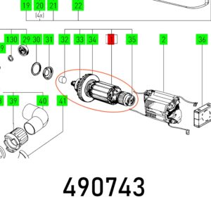 ARMATURE 230V BS 105 E ET-BG