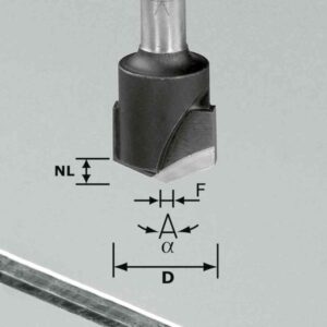 CUTTER-V GROO HW D18-135GRAD (ALU)