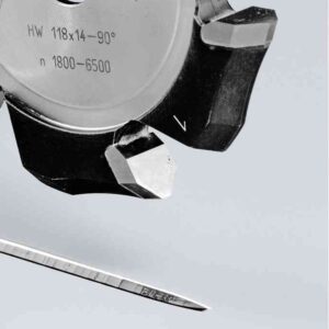 CUTTER – V GROO HW 118X14-90GRAD-ALU