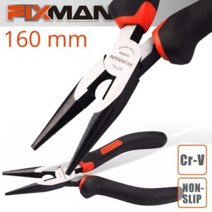 FIXMAN INDUSTRIAL LONG NOSE PLIERS 6’/160MM