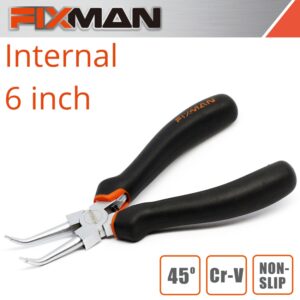 FIXMAN INTERNAL CIRCLIP PLIERS 6’/145MM X 45 DEG