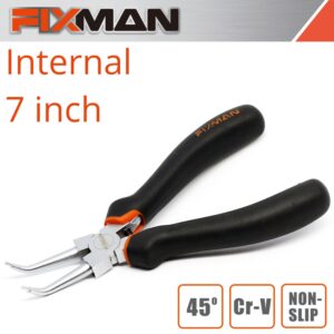 FIXMAN INTERNAL CIRCLIP PLIERS 7’/175MM X 45 DEG