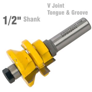 V JOINT TONGUE & GROOVE ASSEMBLY 1/2′ SHANK