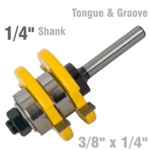 TONGUE & GROOVE ASSEMBLY 3/8′ X 1/4′ 1/4′ SHANK