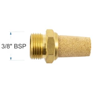 MUFFLER BRASS CONICAL 3/8′ MALE