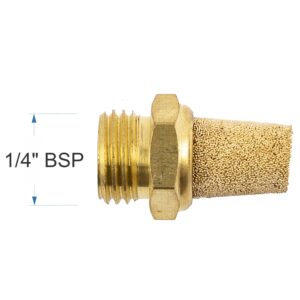 MUFFLER BRASS CONICAL 1/4′ MALE